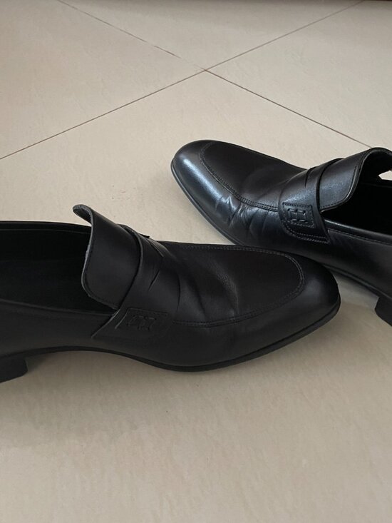 Vella Pais Blk Leather Loafers M 10.5 main image 6